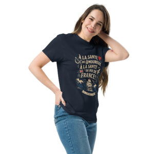 T-shirt – Chant de marin « Au 31 du mois d’Août » – Citation « À la santé des amoureux ».