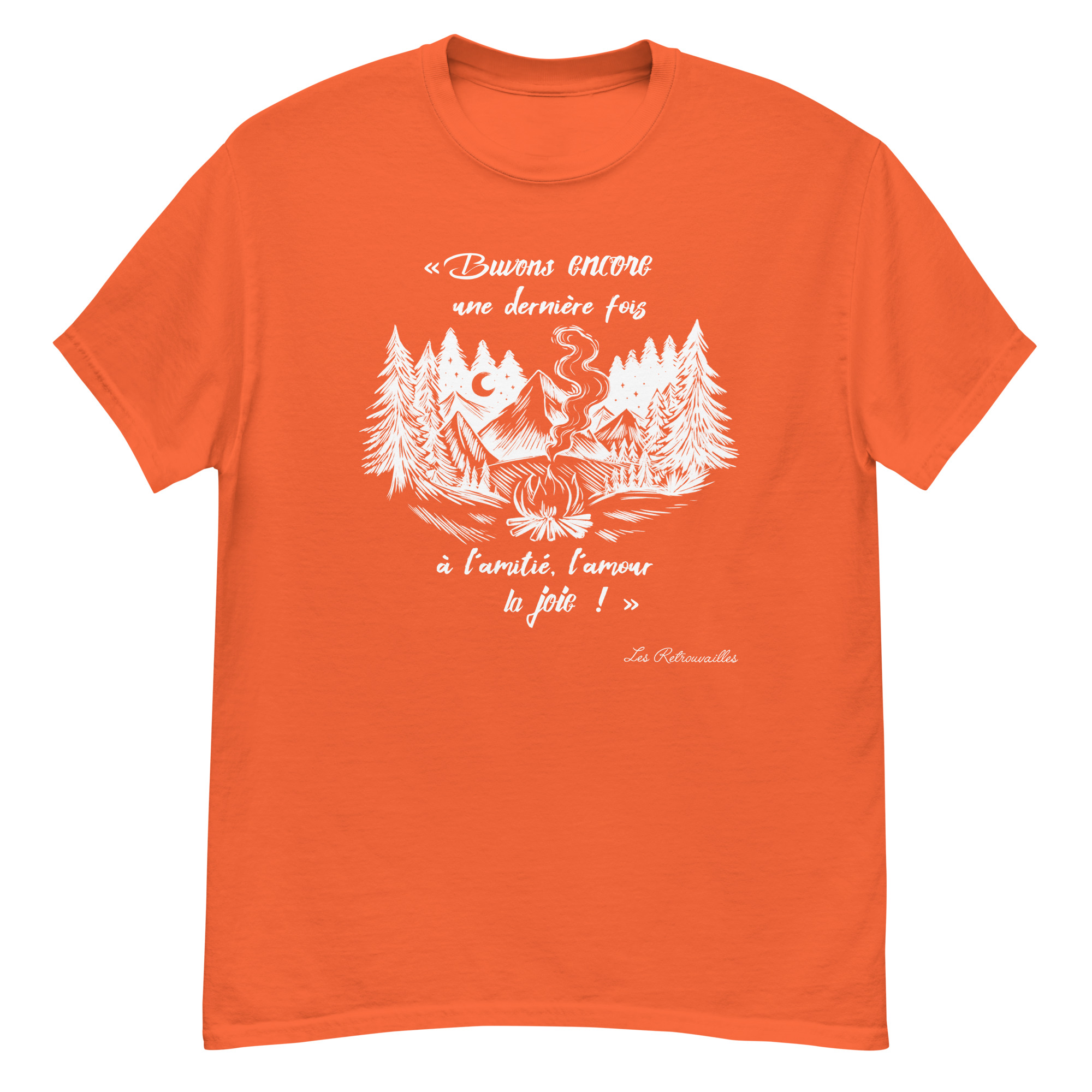 T-shirt – Chant scout « Les Retrouvailles » – Blanc – Image 15