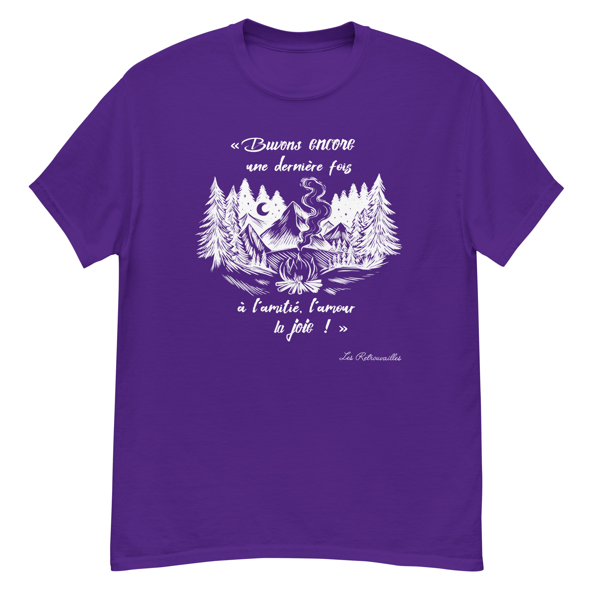 T-shirt – Chant scout « Les Retrouvailles » – Blanc – Image 6