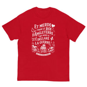 T-shirt – Chant de marin « Au 31 du mois d’Août » – impression en blanc
