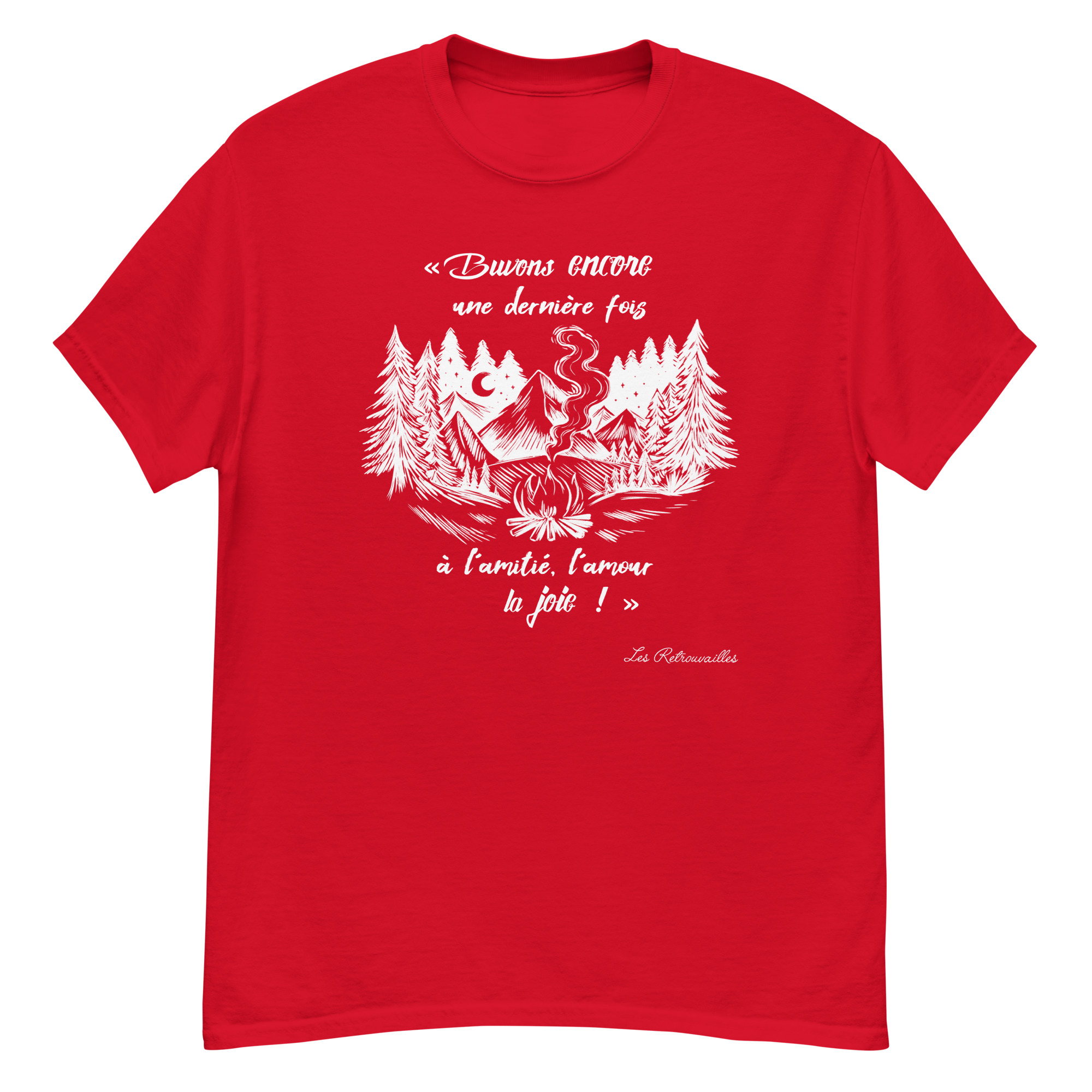 T-shirt – Chant scout « Les Retrouvailles » – Blanc – Image 7