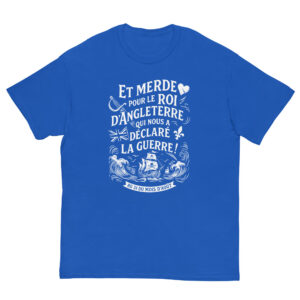 T-shirt – Chant de marin « Au 31 du mois d’Août » – impression en blanc