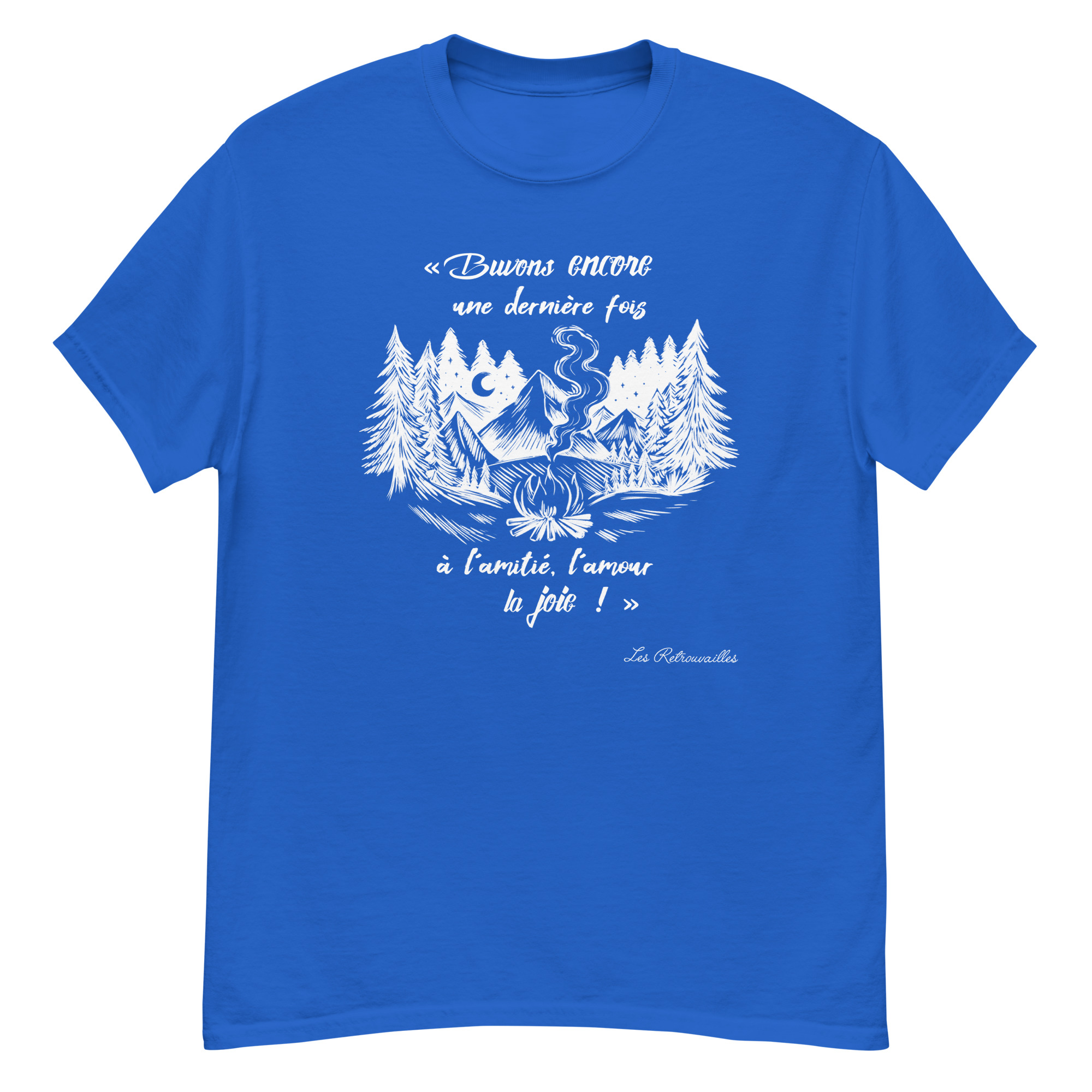 T-shirt – Chant scout « Les Retrouvailles » – Blanc – Image 9