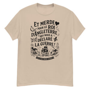 T-shirt – Chant de marin « Au 31 du mois d’Août » - impression en noir