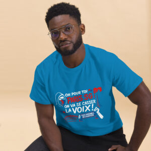 T-shirt PSG « Tous ensemble on chantera » – homme, impression couleur