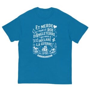 T-shirt – Chant de marin « Au 31 du mois d’Août » – impression en blanc