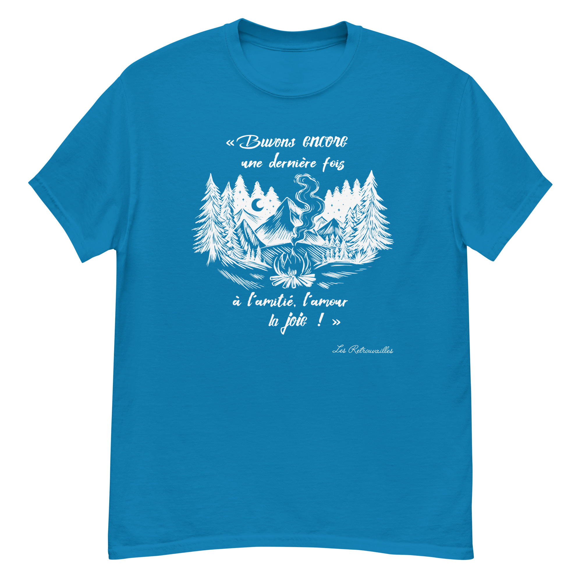 T-shirt – Chant scout « Les Retrouvailles » – Blanc – Image 11