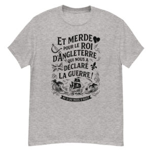T-shirt – Chant de marin « Au 31 du mois d’Août » - impression en noir