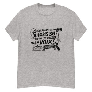 T-shirt PSG « Tous ensemble on chantera » – impression noire