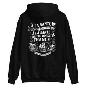 Sweat Hoodie – Chant de marin « Au 31 du mois d’Août » – « À la santé des amoureux » - Blanc
