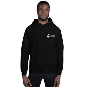 Sweat à capuche PSG « Tous ensemble on chantera » – impression blanche