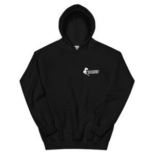 Sweat à capuche PSG « Tous ensemble on chantera » – impression blanche