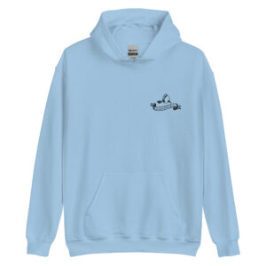 Sweat à capuche Hoodie « La Strasbourgeoise » (impression noir)