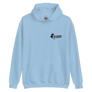 Sweat à capuche PSG « Tous ensemble on chantera » – impression noire