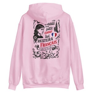Sweat à capuche Hoodie « La Strasbourgeoise » (impression noir)
