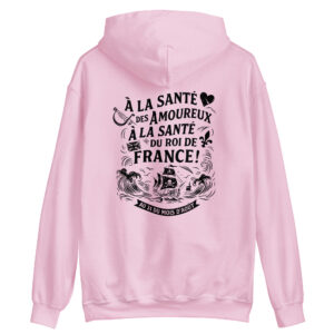 Sweat Hoodie – Chant de marin « Au 31 du mois d’Août » - Impression noir