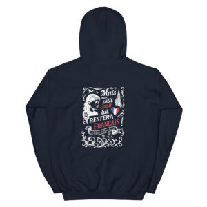 Sweat à capuche hoodie « La Strasbourgeoise » (Blanc)
