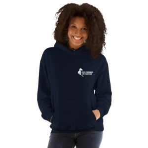 Sweat à capuche PSG « Tous ensemble on chantera » – impression blanche