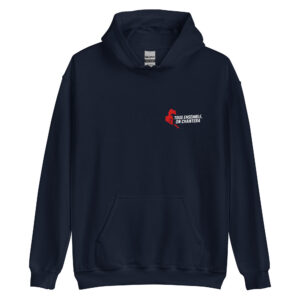 Sweat à capuche PSG « Tous ensemble on chantera » – impression couleur