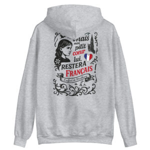 Sweat à capuche Hoodie « La Strasourgeoise » (impression noir)