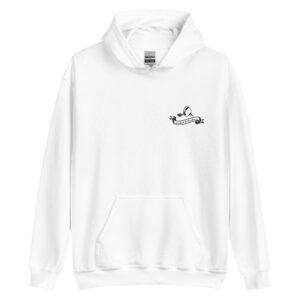 Sweat à capuche Hoodie « La Strasbourgeoise » (impression noir)