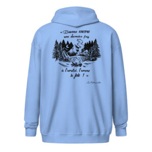 Sweat à capuche - Chant scout "Les Retrouvailles" - Noir