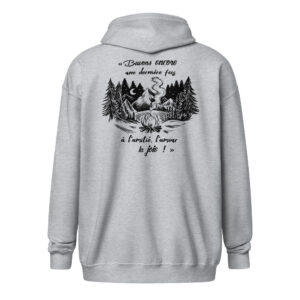 Sweat à capuche - Chant scout "Les Retrouvailles" - Noir