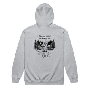 Sweat à capuche - Chant scout "Les Retrouvailles" - Noir