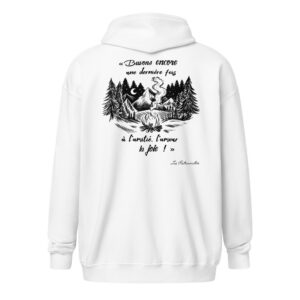 Sweat à capuche - Chant scout "Les Retrouvailles" - Noir