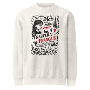 Sweat col rond premium "La Strasbourgeoise" unisexe