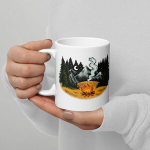 Mug brillant blanc - “Les Retrouvailles.”