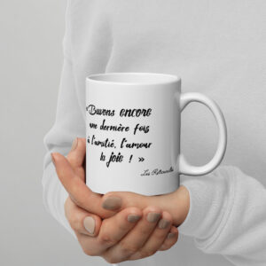 Mug brillant blanc - “Les Retrouvailles.”