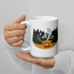 Mug brillant blanc - “Les Retrouvailles.”