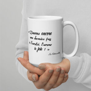 Mug brillant blanc - “Les Retrouvailles.”