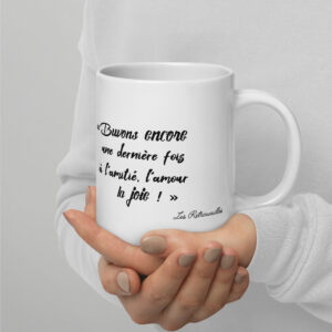 Mug brillant blanc - “Les Retrouvailles.”