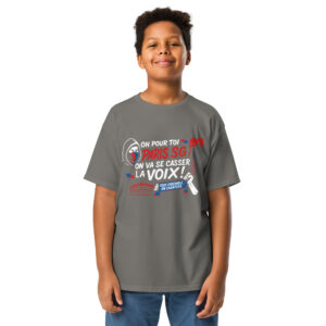 T-shirt enfant PSG « Tous ensemble on chantera » – coton classique
